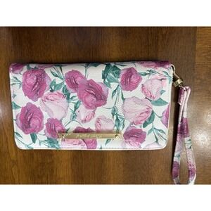 Betsy Johnson Zippered Floral Wristlet